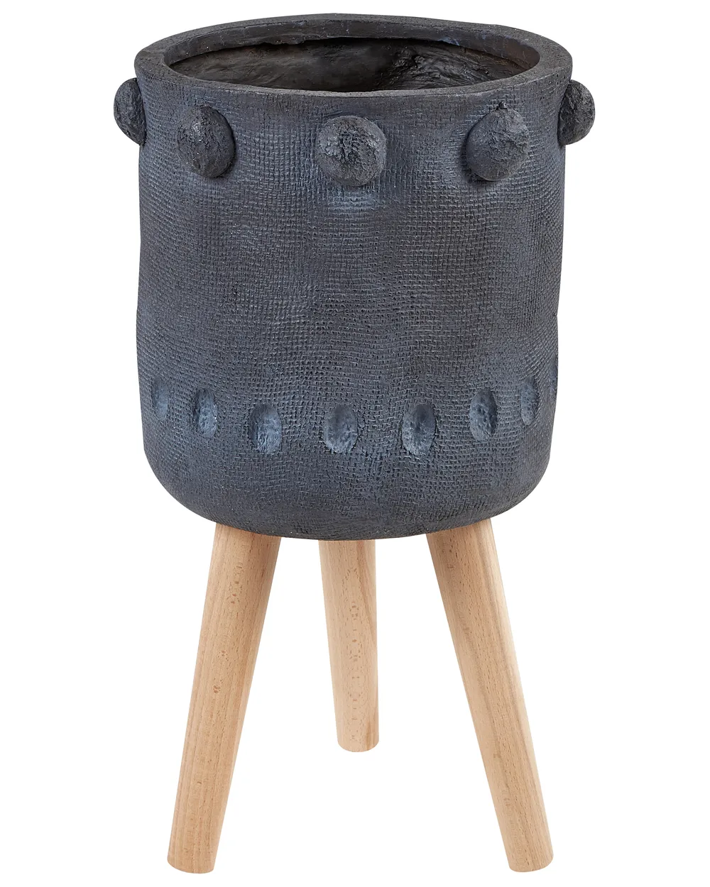 Elevated Plant Pot BRUNNERA 24 cm Graphite Grey
