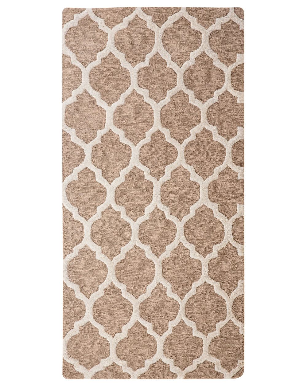 Matto ERBAA Beige 80 x 150 cm Villa