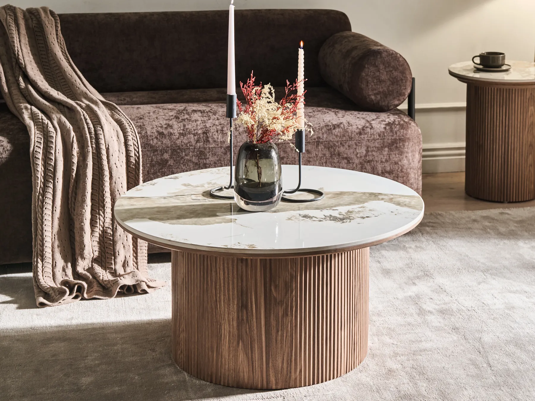 Coffee Table DORA Ceramic Brown_1025259