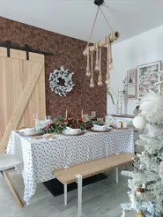 Artificial Snowy Christmas Tree TOMICHI 210 cm White_844630