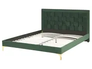 Bed Velvet LIMOUX 160 x 200 cm (EU King Size) Dark Green_775723