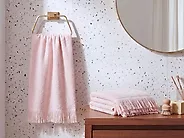 Set of 2 Towels ATIU Terry Cotton Pastel Pink_1180067
