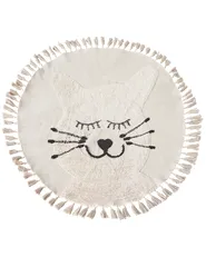 Barnmatta ETSERI Beige ø 120 cm Bomull_906783