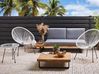 Bistro Set ACAPULCO II PE Rattan White