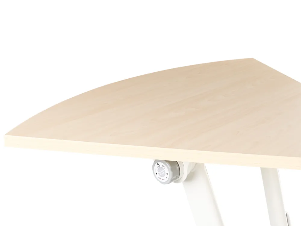 Kulmatyöpöytä taitettava BENDI 90 cm 64 cm Vaaleanruskea_1030765