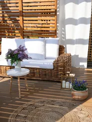 Matto AHLAT Beige ø 120 cm Juutti_823538