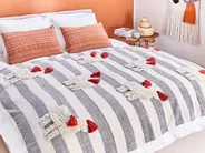 Blanket NAMTAR Cotton 125 x 150 cm White_860774