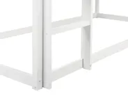 Mid Sleeper Bed House Pine Wood DIENNE 90 x 200 cm (EU Single) White_1082594