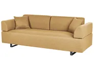 Sofa 3 Seater SOKNA with Tables Fabric Yellow_952859