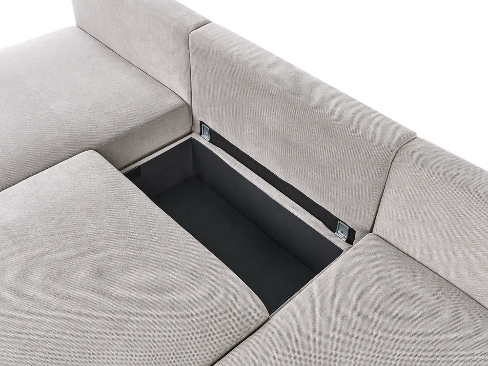 Modular U-Shape Sofa NERBO Fabric Grey_1035260
