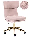 Desk Chair GRANBY Boucle Pastel Pink