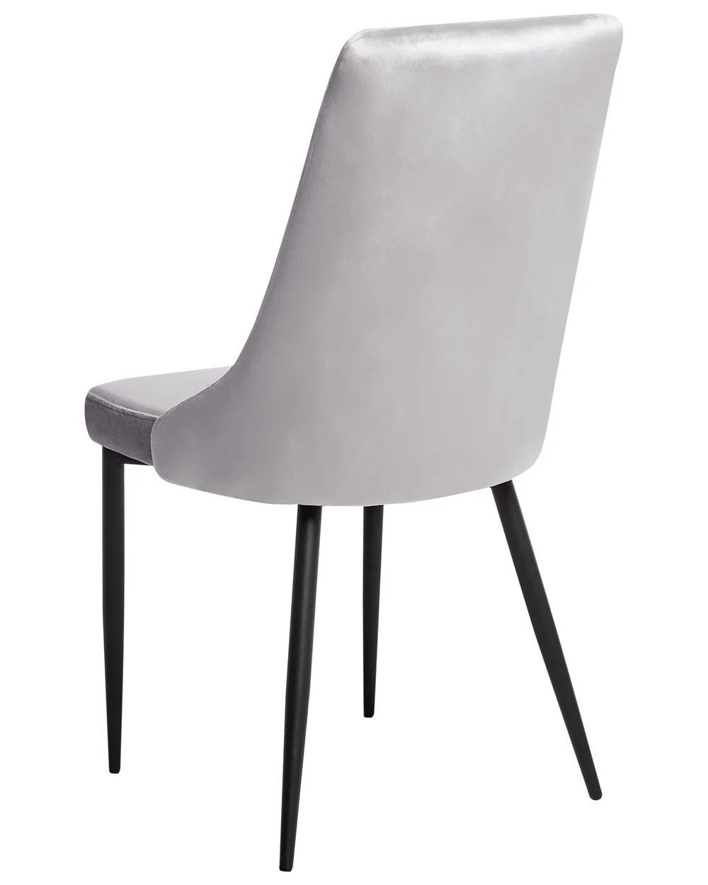 Set of 2 Dining Chairs AVENIR Velvet Light Grey_995805