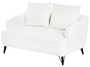 Living Room Set 5 Seater HOBRO Boucle White_948038