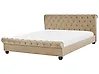 Sänky sametti AVALLON 180 x 200 cm Beige