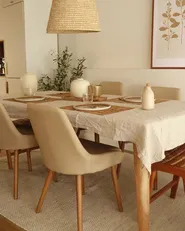 Set med 2 matstolar MELFORT Sandbeige_828636