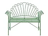Garden Bench CAVINIA 125 cm Metal Green