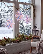 Seinäkoristesetti 3 kpl LED-valo MULTIA 25 cm Lumihiutale Monivärinen_1186411
