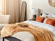 Torkkupeitto BAYBURT 200 x 220 cm Beige_1156422