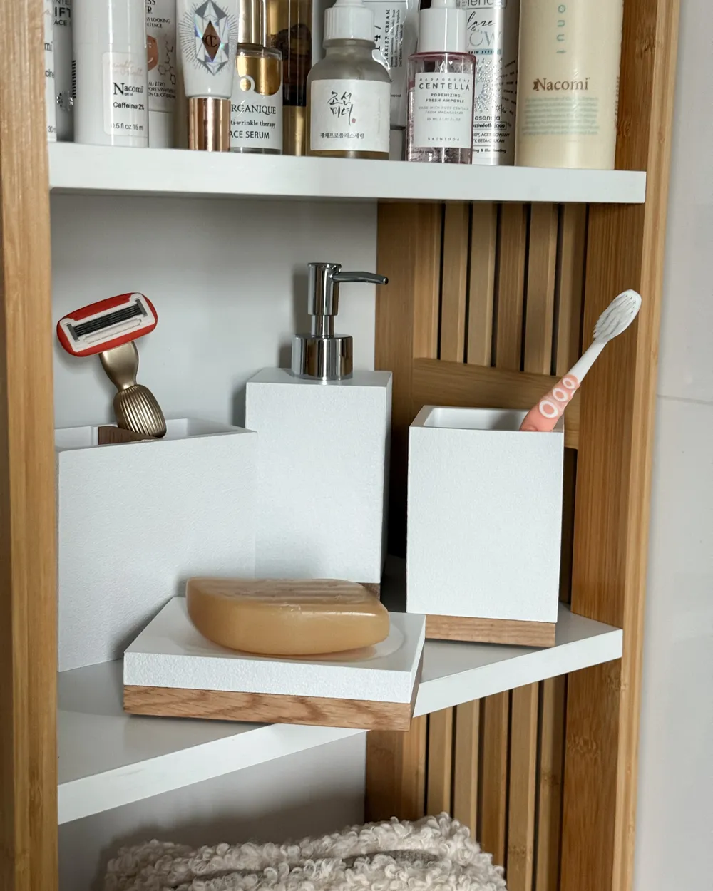 5-Piece Bathroom Accessories Set TAPICHE White_1041603
