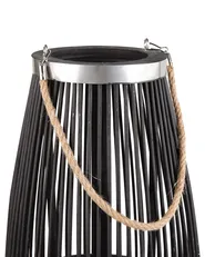 Lantern TAHITI 84 cm Bamboo Black_734288