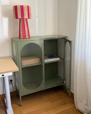 Vitriinisenkki SARRE 90 cm Metalli Vihreä_1153712