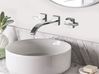 Wall Mounted Basin Mixer Tap BERRACO Brass Silver