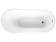 Freestanding Bathtub SOLARTE 1700 x 780 mm Black/ White_857583