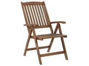 Garden Dining Set 6 Seater AMANTEA with Cushions Acacia Wood Blue_880398