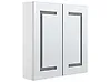 Bathroom Wall Mounted Mirror Cabinet LED MAZARREDO 60 cm x 60 cm White