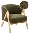 Armchair SKEI Boucle Dark Green