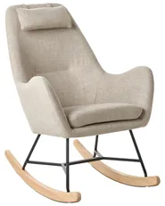 Rocking Chair ARRIE Fabric Light Beige_764808