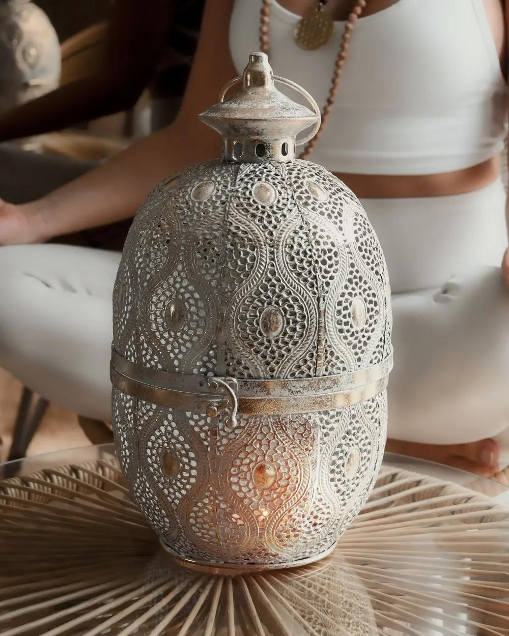 Lantern AMORGOS 34 cm Metal Gold_831919