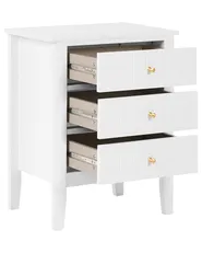 3 Drawer Bedside Table ASSISI White_1135114