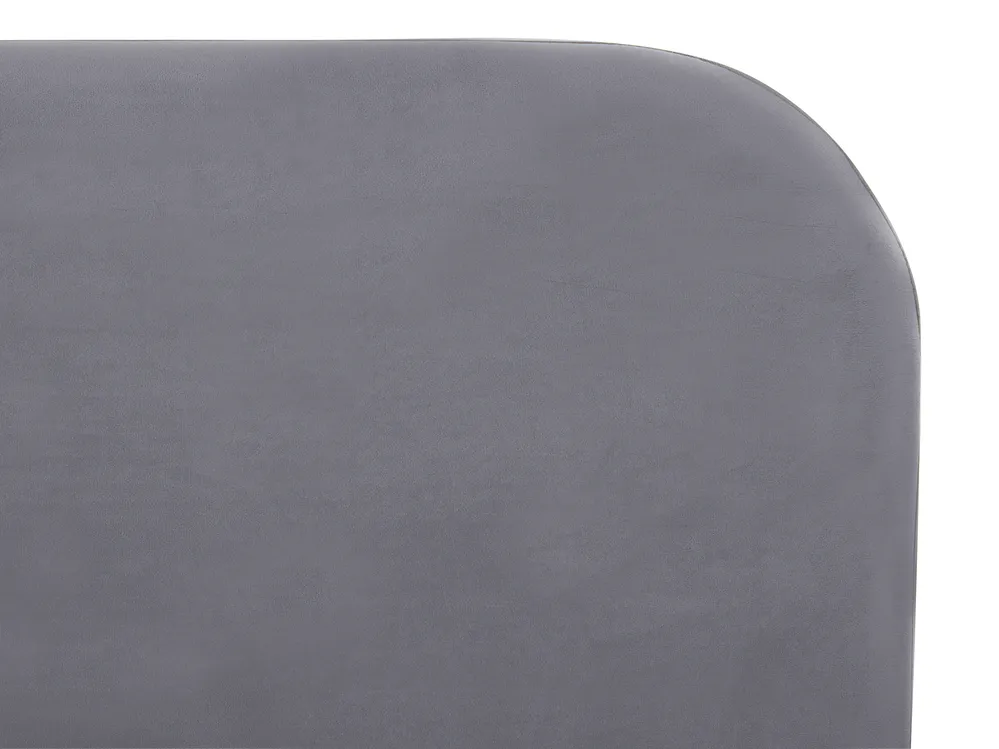 Säng med lamellram Sammet FLAYAT 160 x 200 cm Grå_767522