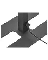 LED-lattiavalaisin SCULPTOR liiketunnistimella metalli Musta_868792