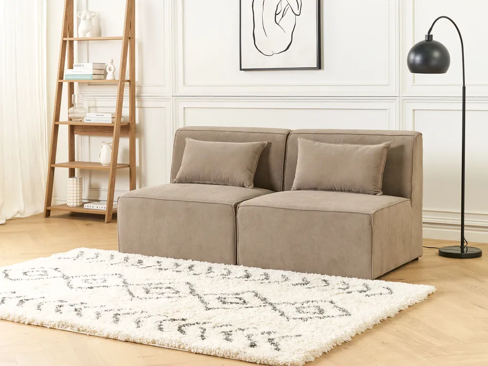 1-Seat Section LEMVIG Corduroy Taupe_876490