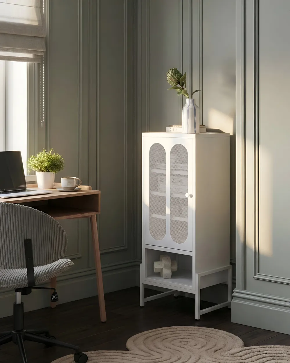 Sideboard SOLETTA Metal White