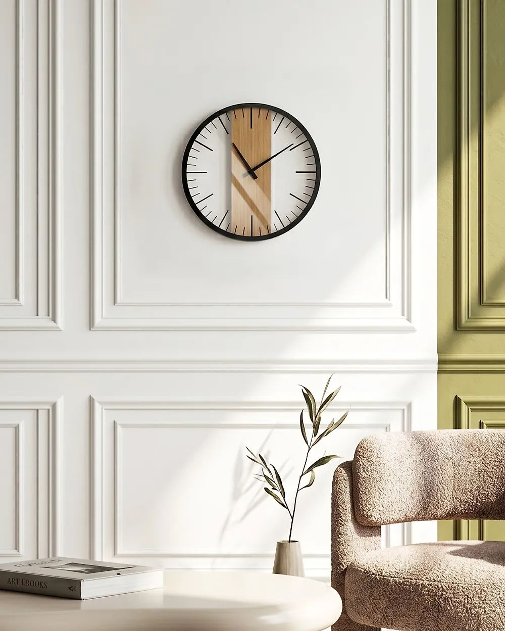 Wall Clock VILLORA Brown/ Black_1172434