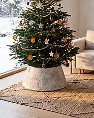 Kuusenjalan suojus HEINOLA 72 cm Luonnonvalkoinen_1171207
