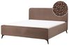 Bed Boucle VALOGNES 180 x 200 cm (EU Super King) Brown