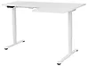 Kulmatyöpöytä sähkösäädettävä DESTINES 160 cm x 109 cm Valkoinen Oikea
