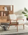 Armchair ESRUM Boucle Light Brown/ White
