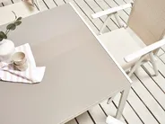 Garden Dining Set 6 Seater CATANIA Metal Beige_884112