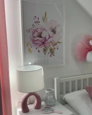 Kids Wall Decor Swan ODETTA 32 cm Cotton White_1019721