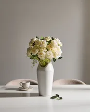 Artificial Flower Bouquet LAPAS 55 cm White_1028498