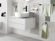 6-Piece Bathroom Hardware Set RIOHACHA with Towel Bars and Hooks Black_1080444