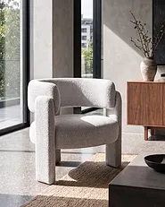 Armchair BUREA Chenille Light Grey_1151228