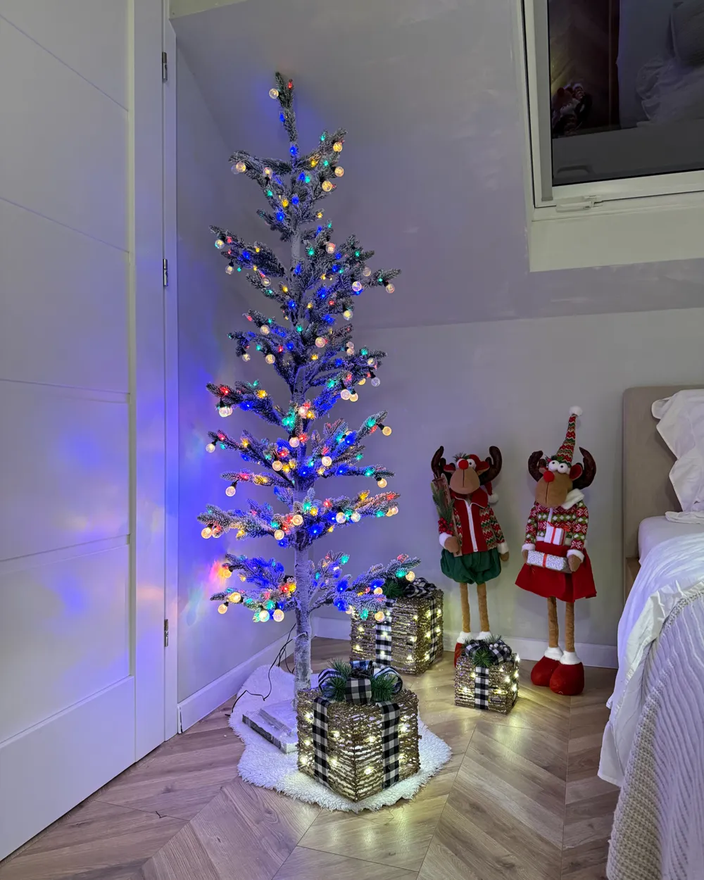 Ulkokoriste LED-valo TORSA 180 cm Puu Vihreä_1047172