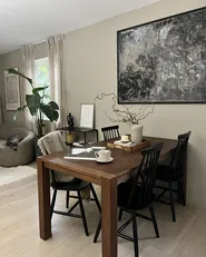 Set of 2 Dining Chairs BURBANK Wood Black_859581