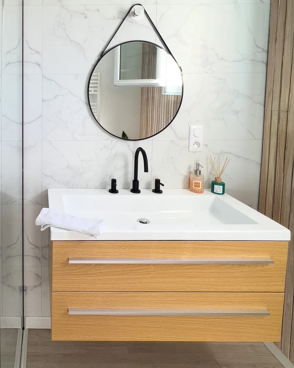 Bathroom Vanity Set ALMERIA Beige_884127